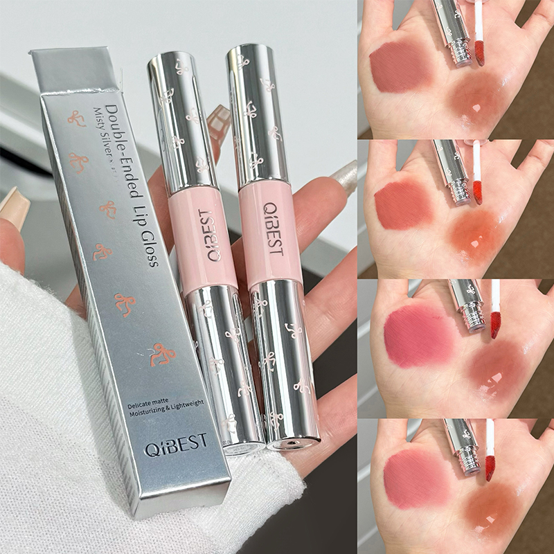 QIBEST Double Head Matte Velve - Lip Tint Korean ulasan dan harga