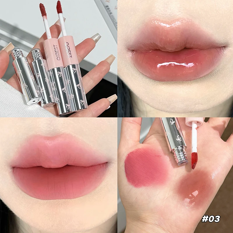 QIBEST Double Head Matte Velve - Lip Tint Korean ulasan dan harga