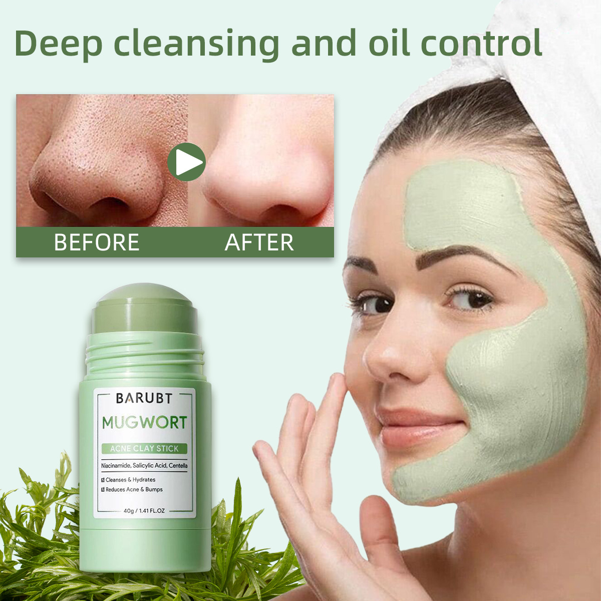 Remove Blackhead Acne Mugwort  - Korean Lifestyle Products ulasan dan harga