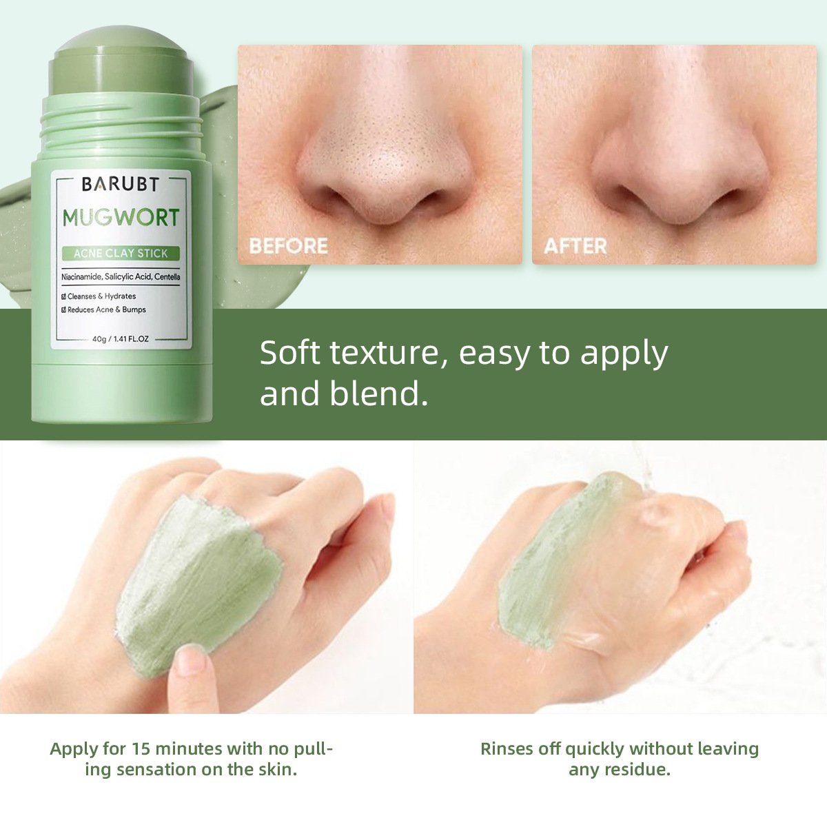 Remove Blackhead Acne Mugwort  - Korean Lifestyle Products ulasan dan harga