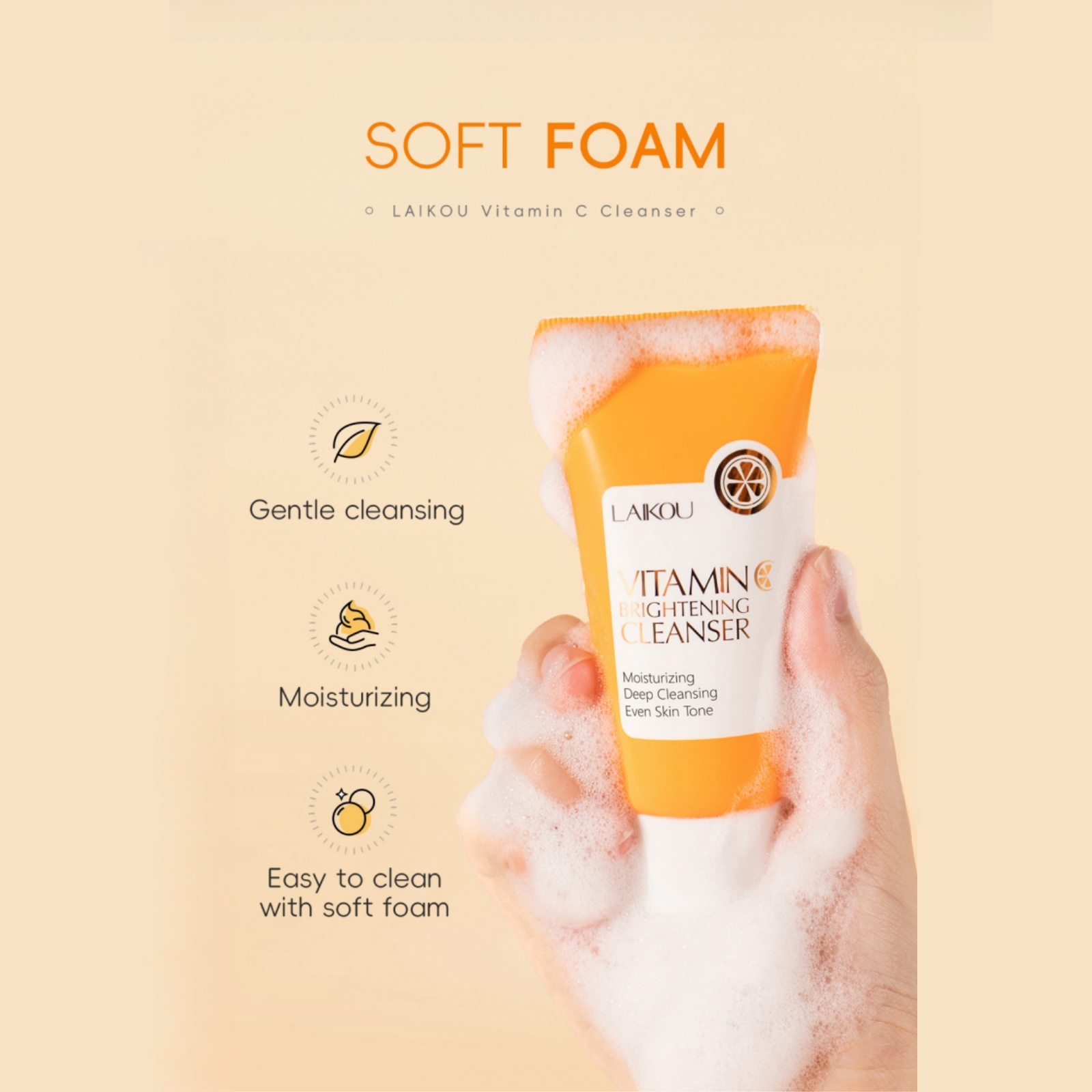 Vitamin C Facial Cleanser 50g  - Korean Lifestyle Products ulasan dan harga